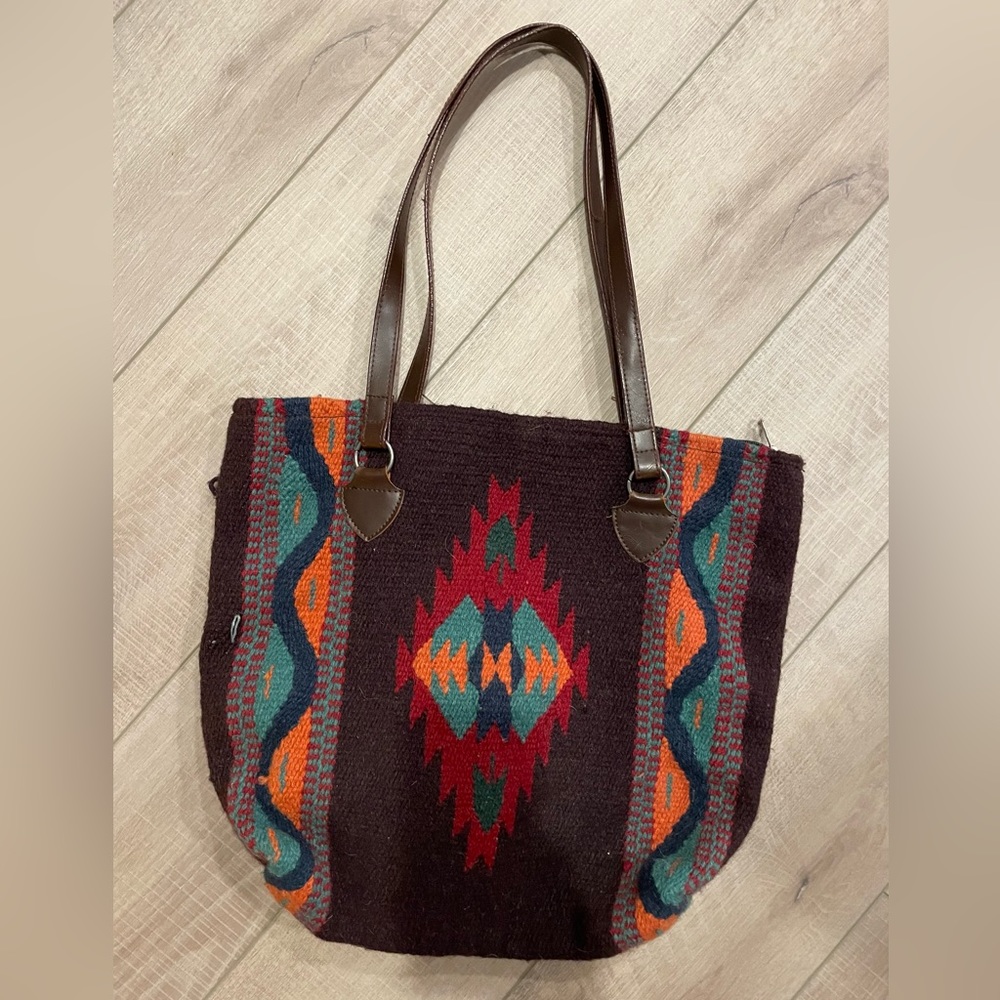 Southwest WOOL purse tote bag